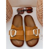 DStreet Klapki damskie NOLVINA kamelowe | shoptok.hr