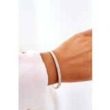 Glam Chic Steel Bracelet With Cubic Zirconia Gold | shoptok.hr