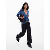 Desigual Kardigan mornarsko plava / tamno zelena / tamno roza | shoptok.hr