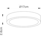 Globo 12366-22 - LED prigušiva plafonska svetiljka VITOS LED/22W/230V | Eponuda.com