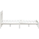  Okvir za krevet od masivne borovine bijeli 140 x 200 cm | Eponuda.com