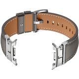 INF Kompatibilen Usnjen Pašček za Samsung Galaxy Watch8 in Watch8 Classic, Sivi s Srebrno Sponko Grey, (5000085972) | Shoptok.si