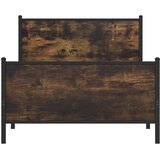  Metalni okvir kreveta bez madraca boja hrasta 107x203 cm | shoptok.hr