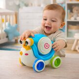  Interactive Snail Riding Drum Musical Educational Blue | Shoptok.si