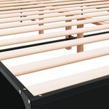  Okvir za krevet crni 135x190 cm konstruirano drvo i metal | shoptok.hr