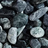 Granulati Zandobbio ukrasni oblutci Verde Alpi 40-60 mm, zeleni, 25 kg