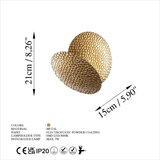 Opviq lights Yosma 13645 Zidna lampa, Zlatna | ePonuda.com