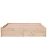  Posteljni okvir iz trdnega lesa 140x190 cm, (20645809) | Shoptok.si