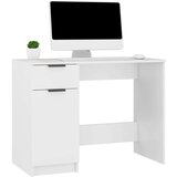  Pisalna miza bela 100x50x75 cm konstruiran les, (21073369) | Shoptok.si