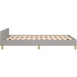  Posteljni okvir z vzglavjem svetlo siv 120x200 cm blago, (20788283) | Shoptok.si