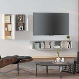  4-dijelni set TV ormarića siva boja betona drveni | shoptok.hr