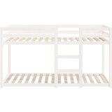  Dnevna postelja bela 80x200 cm trdna borovina, (20724322) | Shoptok.si