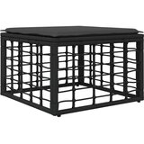  Zunanja garnitura za sedenje 8 pcs Črna in Temno siva Poliester, (5000269712) | Shoptok.si