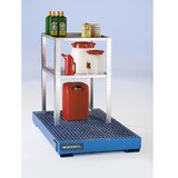 eurokraft pro Regal za sode in majhne posode, 2 koritasti polici, VxŠxG 900 x 698 x 608 mm | Shoptok.si