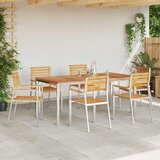  Vrtna stolica 6 pcs Prirodna nafta Čvrsto teak drvo | shoptok.hr