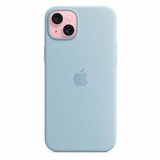 Apple iphone 15 plus silicone case with magsafe - light blue cene
