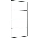  Klizna vrata od aluminija i stakla ESG 102 5 x 205 cm crna | shoptok.hr