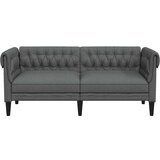  Chesterfield sofa stolica Tamno siva 182.5 x 74.5 x 74.5 cm | shoptok.hr