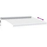 Tenda na automatsko uvlačenje LED antracit i bijela 450x350 cm | shoptok.hr