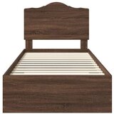  Okvir za krevet Smeđi hrast 75 x 190 cm Konstruirano drvo | shoptok.hr