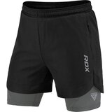 RDX Sports RDX Muški sportski MMA šorts T16, Crno-sivi Cene