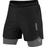 RDX Muški sportski MMA šorts T16, Crno-sivi