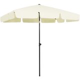 vidaXL Senčnik za na plažo peščeno rumen 200x125 cm, (20609724) | Shoptok.si