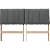  Tapecirani uzglavlje Tamno siva 135 cm Čvrsto borovo drvo | shoptok.hr