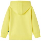  Dječja majica s kapuljačom i patentnim zatvaračem svjetložuta 104 | shoptok.hr