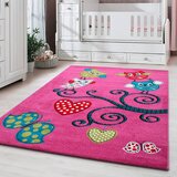 Ben'n'jen OTROŠKA PREPROGA Kids 140/200 cm tkano vijolična | Shoptok.si