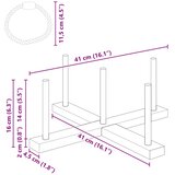  Set za igru bacanja prstena Šareni 41 x 41 x 16 cm | shoptok.hr