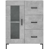  Komoda siva boja betona 69 5x34x90 cm od konstruiranog drva | shoptok.hr