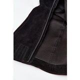 Zazoo Suede Thigh High Boots With Zipper Black Lissara | shoptok.hr