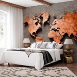  Foto tapeta - Copper Map 392x280 Samoljepljiva | shoptok.hr
