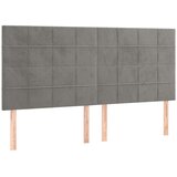  Krevet s oprugama i madracem svjetlosivi 180x200 cm baršunasti | shoptok.hr