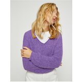 Koton Sweater - Purple - Regular Cene