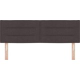  LED vzglavje s črtasto zasnovo temno rjavo 160 cm tkanina, (22080645) | Shoptok.si