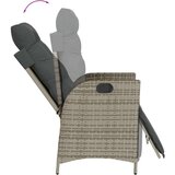 vidaXL 7-dijelni vrtni blagovaonski set sivi od poliratana | shoptok.hr