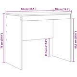  Stol Bijelo 90 x 50 x 76 cm | shoptok.hr