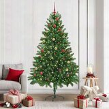vidaXL Božićno drvce s 300 LED svjetlima s stalakom Zelena 210 cm PE | shoptok.hr