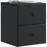  Stenski nočni omarici Črna 34,5 x 33 x 40 cm Inženirski les, (5000233471) | Shoptok.si