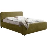 MID.YOU OBLAZINJENA POSTELJA 160 cm x 200 cm , les, umetna masa, tekstil, leseni material zelena | Shoptok.si