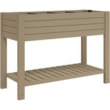  Povišena vrtna gredica svjetlosmeđa 110x45x79 cm polipropilen | shoptok.hr