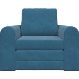 vidaXL Sofa Krevet na Podu 2-u-1 Plava 98x71x83 cm Baršunasti | shoptok.hr