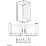 Kolpa San Kolpa WO 120-UNI B/5 Calypso tuš stena crna | Eponuda.com