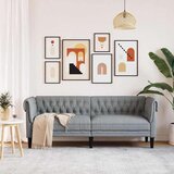  Chesterfield sofa stolica Svjetlosiva 201.5 x 74.5 x 74.5 cm | shoptok.hr