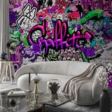  Foto tapeta - Purple Graffiti 441x315 Samoljepljiva | shoptok.hr