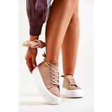 Boto Sneakers On A Massive Platform Beige Suzane | Shoptok.si