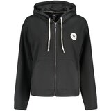 Converse ženska hoodie dukserica na patentni zatvarač crna | shoptok.hr
