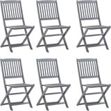  7-dijelni vrtni blagovaonski set masivno bagremovo drvo sivi | shoptok.hr